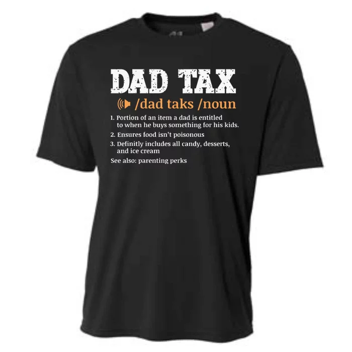 Funny Dad Tax Definition Retro Vintage Cooling Performance Crew T-Shirt