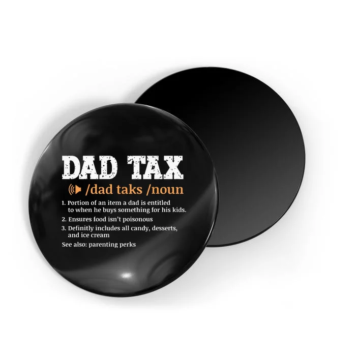 Funny Dad Tax Definition Retro Vintage Magnet