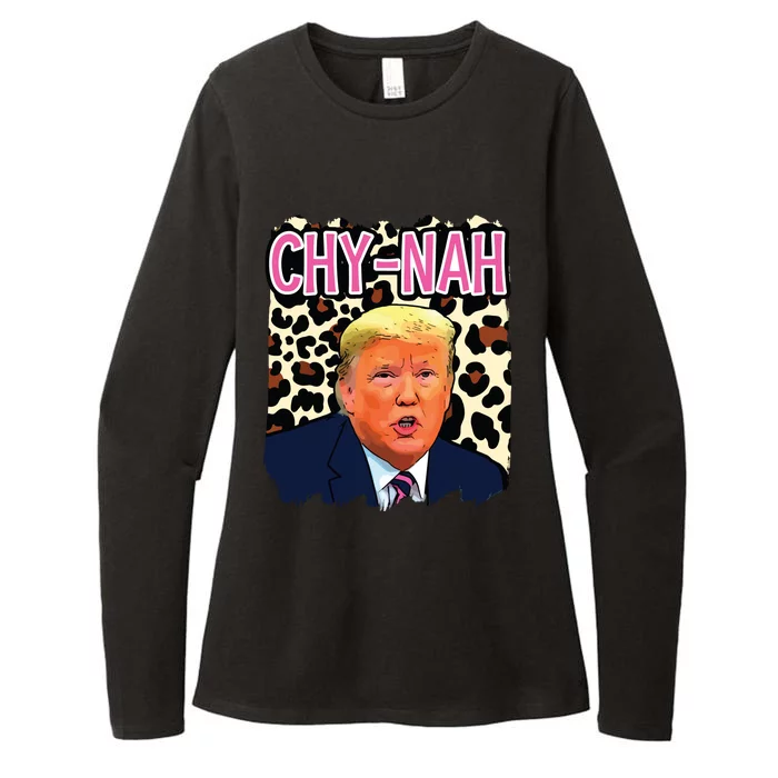 Funny Donald Trump Cute China Humor Chynah 2020 Election Womens CVC Long Sleeve Shirt