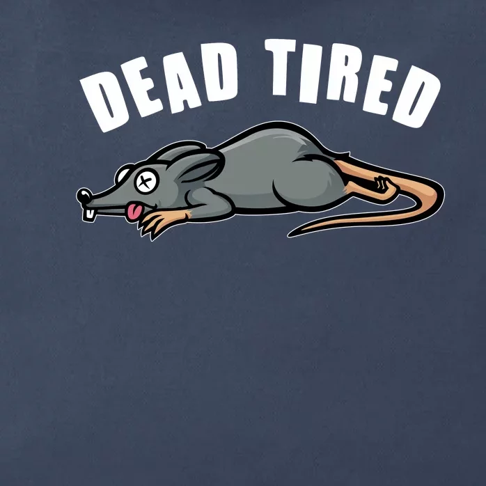 Funny Dead Tired Dead Rat Mouse Zip Tote Bag