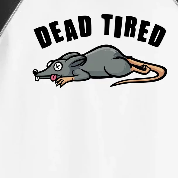 Funny Dead Tired Dead Rat Mouse Toddler Fine Jersey T-Shirt