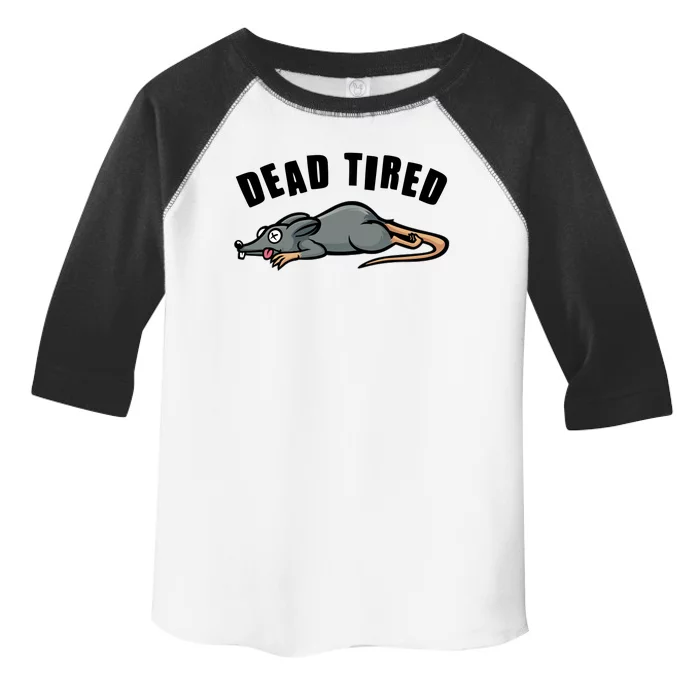 Funny Dead Tired Dead Rat Mouse Toddler Fine Jersey T-Shirt