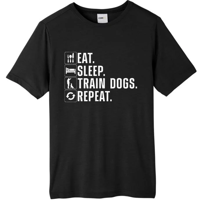 Funny Dog Trainer Design For Men Women Dog Training Lovers ChromaSoft Performance T-Shirt