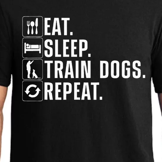 Funny Dog Trainer Design For Men Women Dog Training Lovers Pajama Set