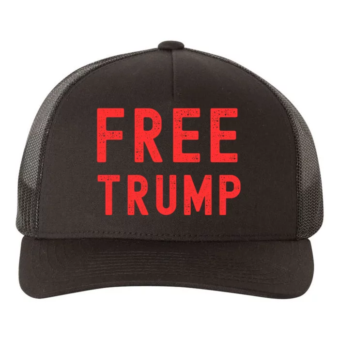 Free Donald Trump MAGA Conservative Yupoong Adult 5-Panel Trucker Hat