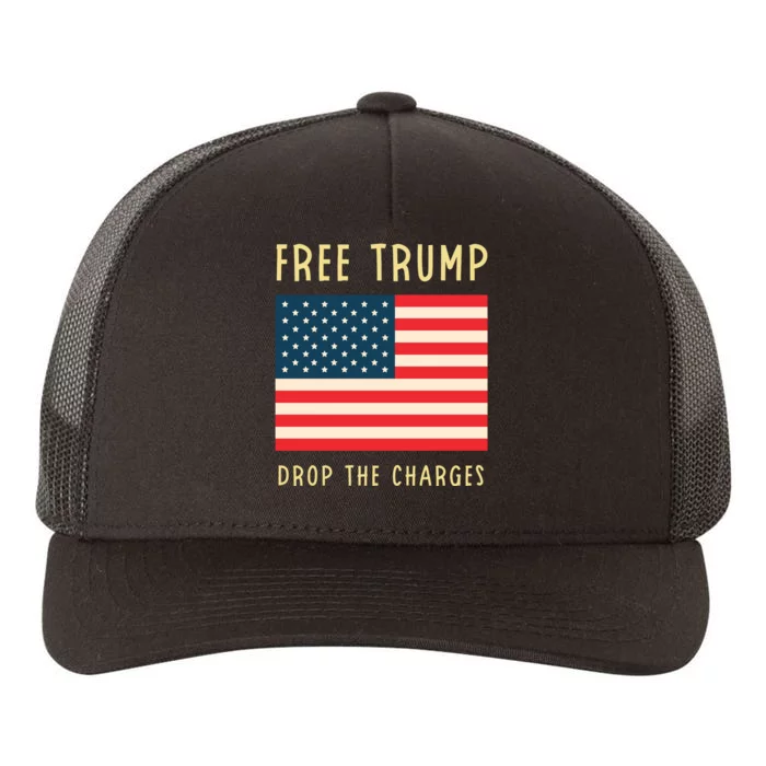 Free Donald Trump MAGA Conservative Yupoong Adult 5-Panel Trucker Hat