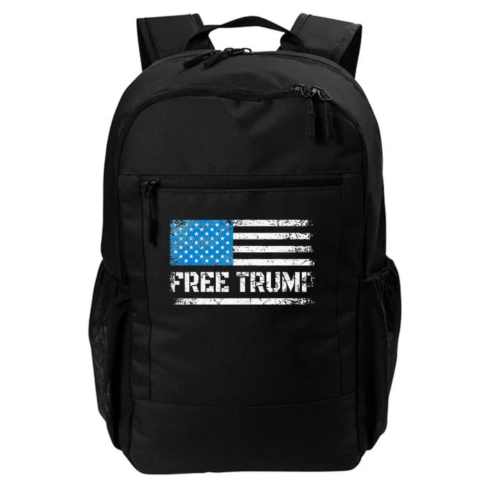 Free Donald Trump Tee American Flag Top Free Trump Daily Commute Backpack