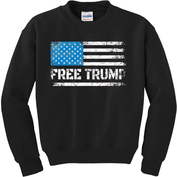 Free Donald Trump Tee American Flag Top Free Trump Kids Sweatshirt