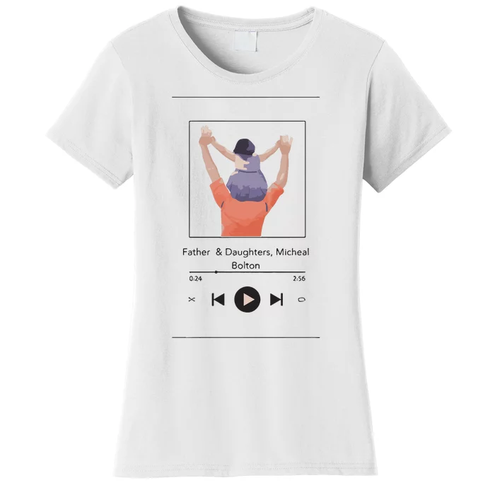 Fathers Day Tribute A Heartwarming Moment Of Fatherhood Women's T-Shirt