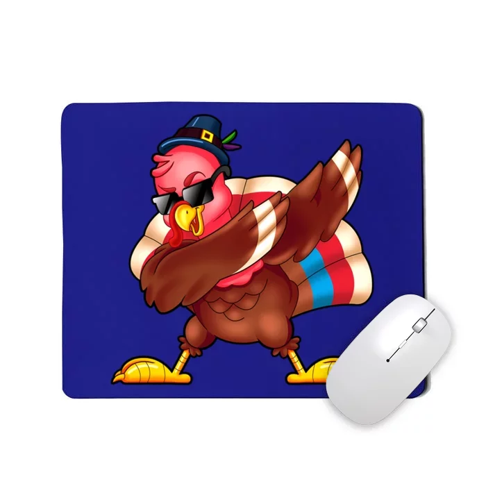 Funny Dabbing Turkey Day Thanksgiving Gift Mousepad