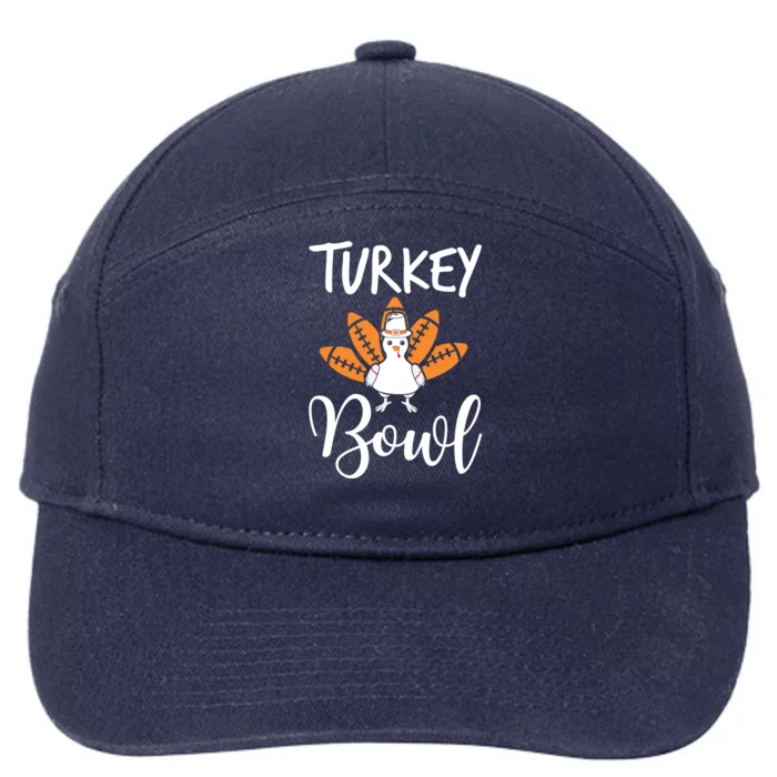 Family Dinner Turkey Thanksgiving Holidays Turkey Bowl Gift 7-Panel Snapback Hat