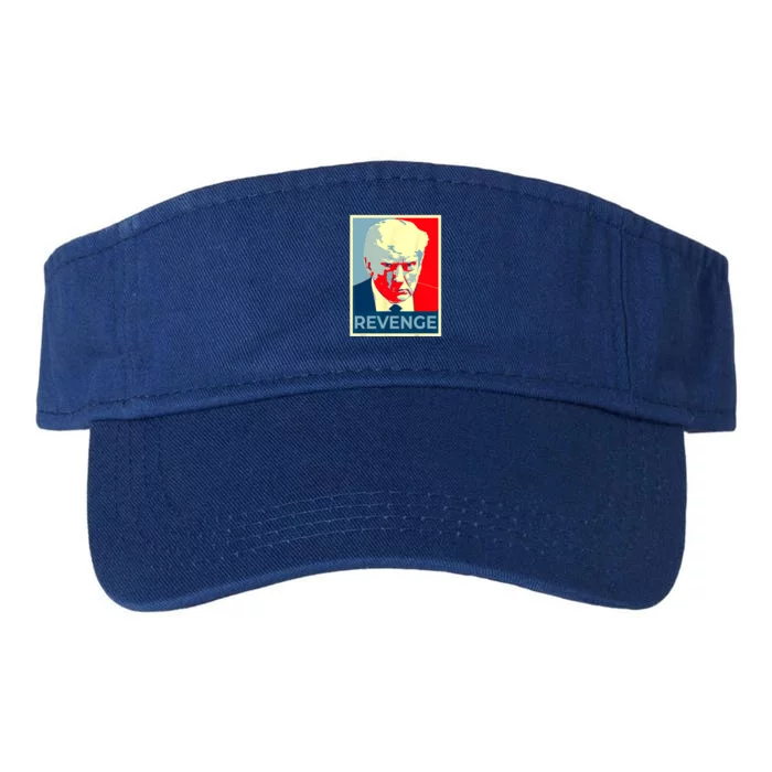 Free Donald Trump Mugshot Republican Revenge MAGA 2024 Valucap Bio-Washed Visor