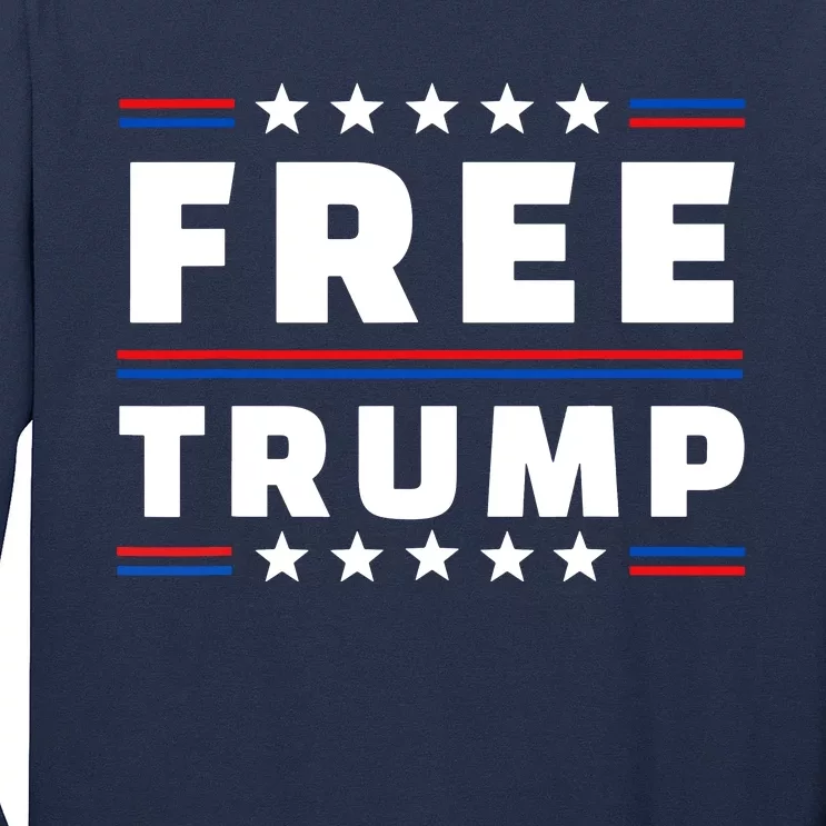 Free Donald Trump Republican Support Long Sleeve Shirt