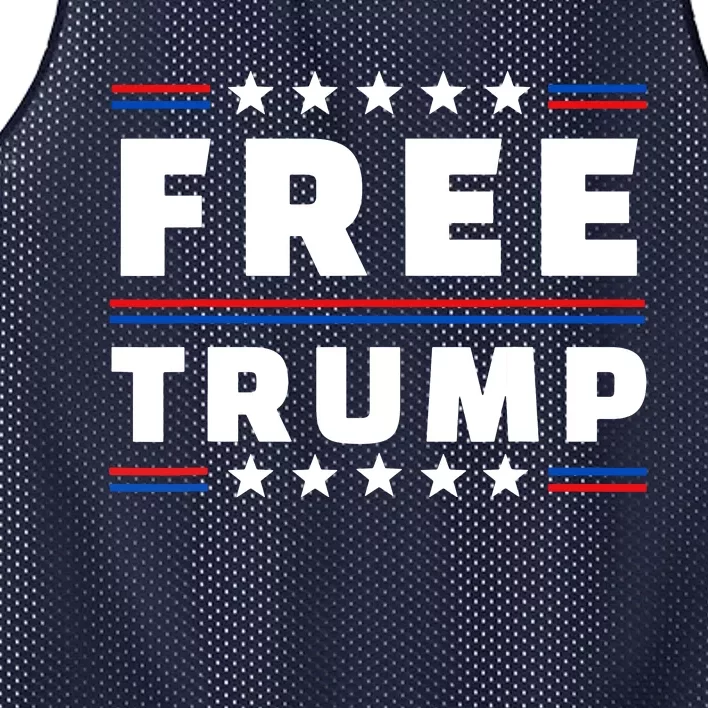 Free Donald Trump Republican Support Mesh Reversible Basketball Jersey Tank