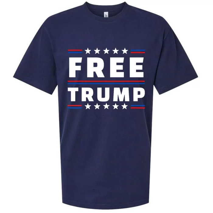 Free Donald Trump Republican Support Sueded Cloud Jersey T-Shirt