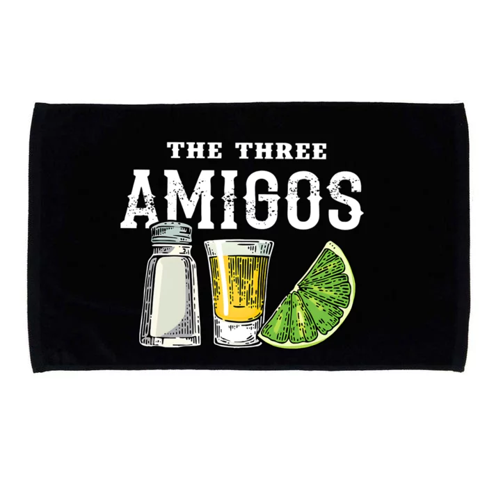 Funny Drinking The Three Amigos Cinco De Mayo Microfiber Hand Towel