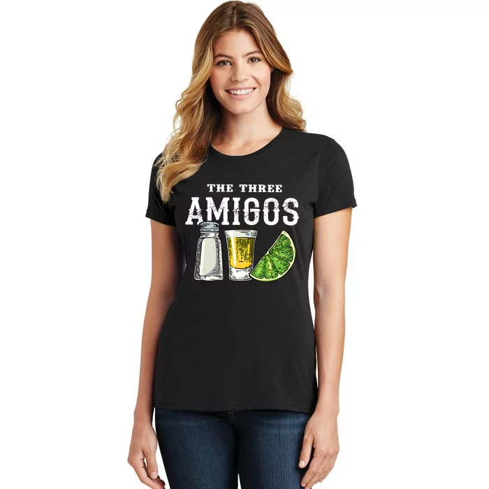 Funny Drinking The Three Amigos Cinco De Mayo Women's T-Shirt