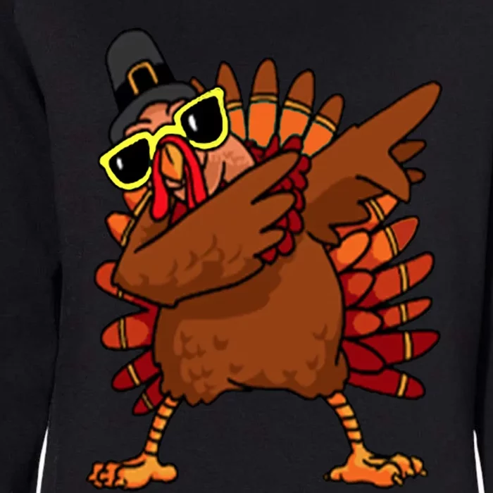 Funny Dabbing Turkey Thanksgiving Day Pilgrim Gift Womens California Wash Sweatshirt