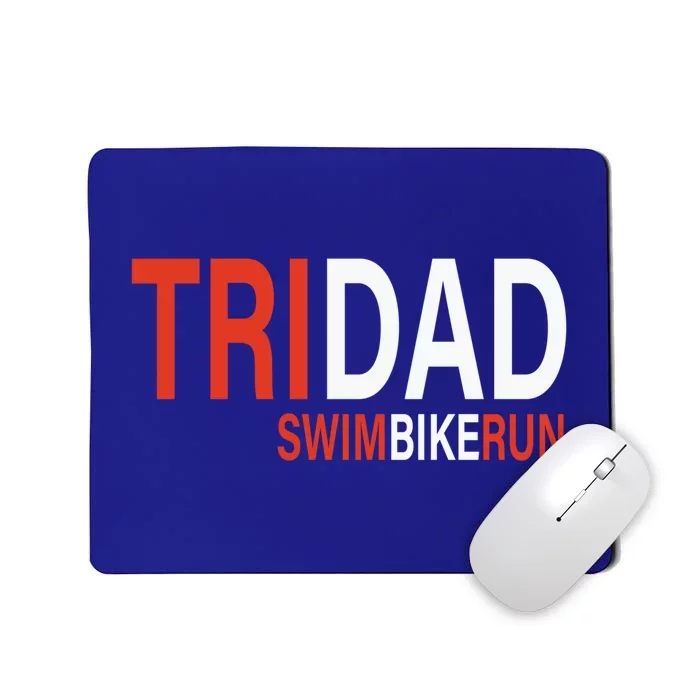 Father's Day Tridad Swim Bike Run Gift Mousepad