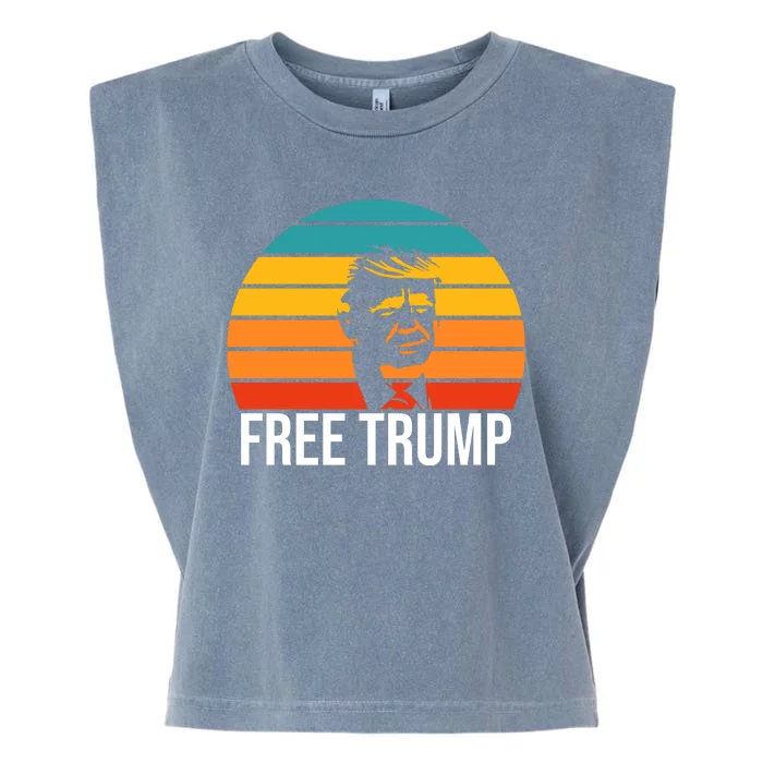 Free Donald Trump From Prison Garment-Dyed Women's Muscle Tee