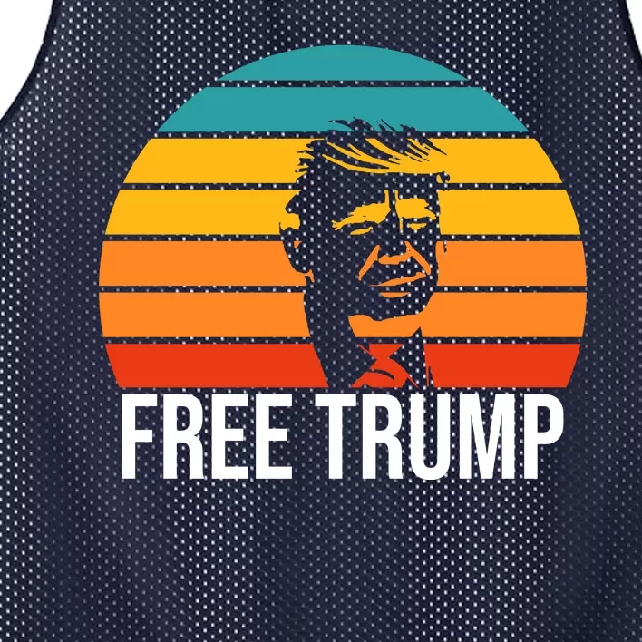 Free Donald Trump From Prison Mesh Reversible Basketball Jersey Tank