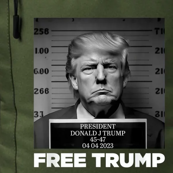 Free Donald Trump Mugshot Daily Commute Backpack