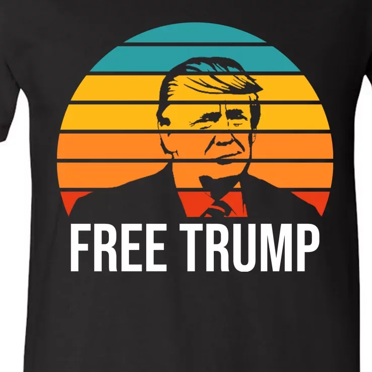 Free Donald Trump V-Neck T-Shirt