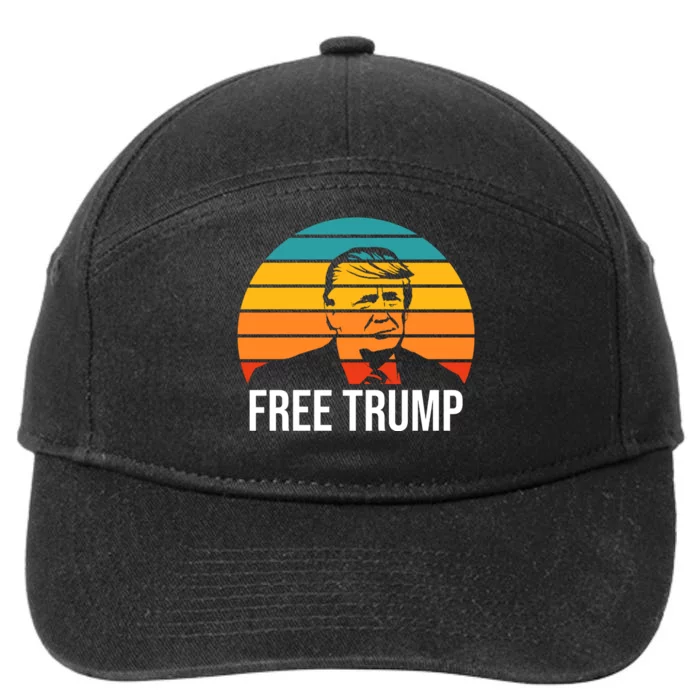 Free Donald Trump 7-Panel Snapback Hat