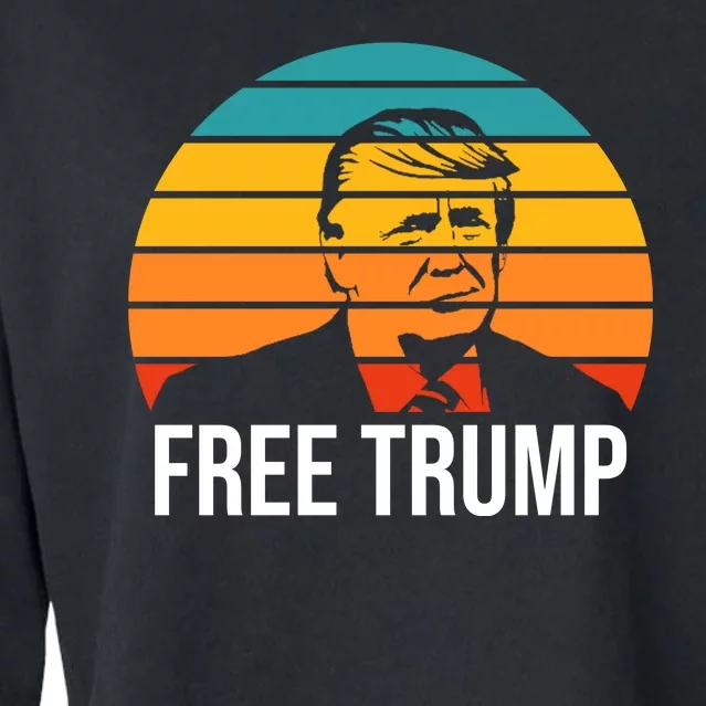 Free Donald Trump Cropped Pullover Crew