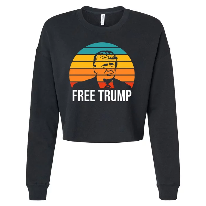 Free Donald Trump Cropped Pullover Crew