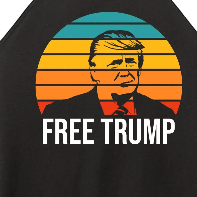 Free Donald Trump Women’s Perfect Tri Rocker Tank