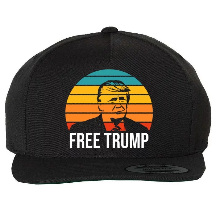 Free Donald Trump Wool Snapback Cap