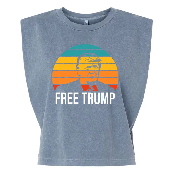 Free Donald Trump Garment-Dyed Women's Muscle Tee