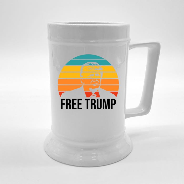 Free Donald Trump Front & Back Beer Stein