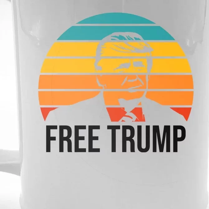 Free Donald Trump Front & Back Beer Stein