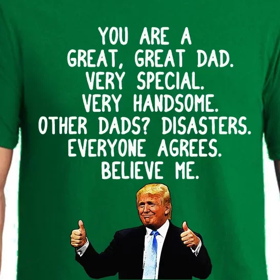 Funny Donald Trump FatherS Day Gag Gift Conservative Dad Pajama Set