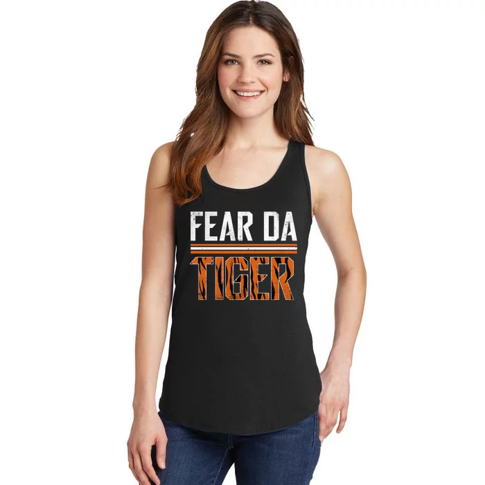 Fear Da Tiger Who Dey Cincinnati Cincy Fan Ladies Essential Tank