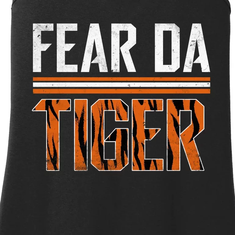 Fear Da Tiger Who Dey Cincinnati Cincy Fan Ladies Essential Tank