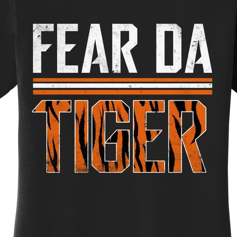 Fear Da Tiger Who Dey Cincinnati Cincy Fan Women's T-Shirt