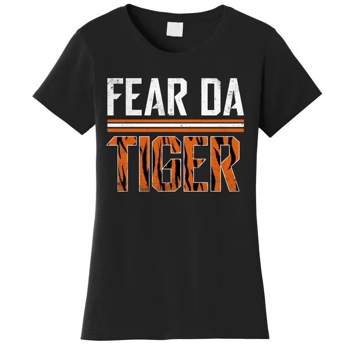 Fear Da Tiger Who Dey Cincinnati Cincy Fan Women's T-Shirt