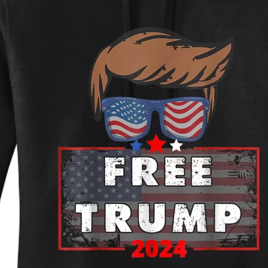 Free Donald Trump Support Women's Pullover Hoodie