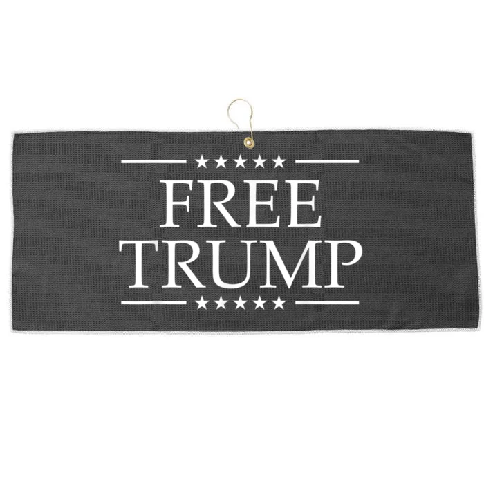 Free Donald Trump Supporters Pro Trump Republican Conservative Large Microfiber Waffle Golf Towel