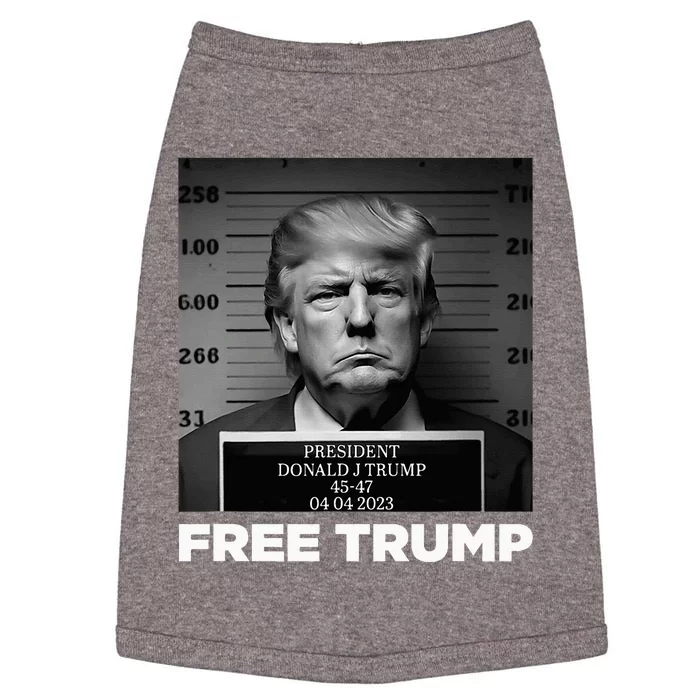 Free Donald Trump Mugshot Doggie Tank