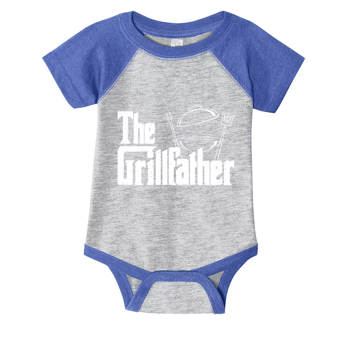 Fathers Day The Grillfather Grill Lover Dad Gift Infant Baby Jersey Bodysuit