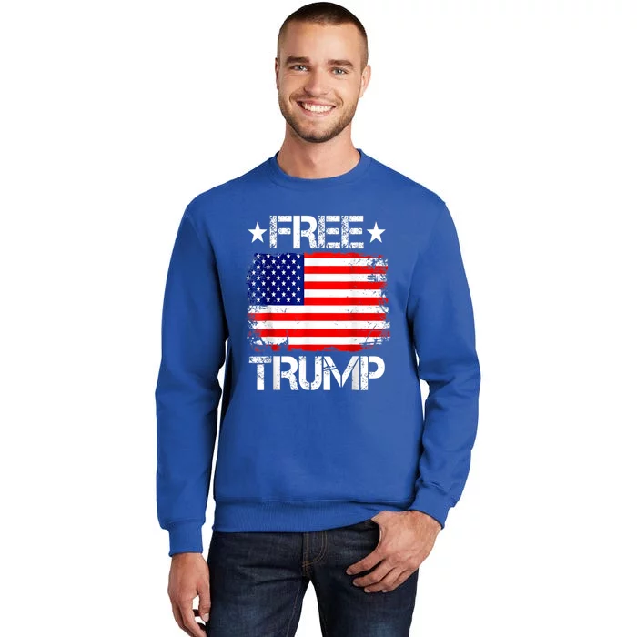 Free Donald Trump Supporters Pro Trump Republican Conservative Tall Sweatshirt