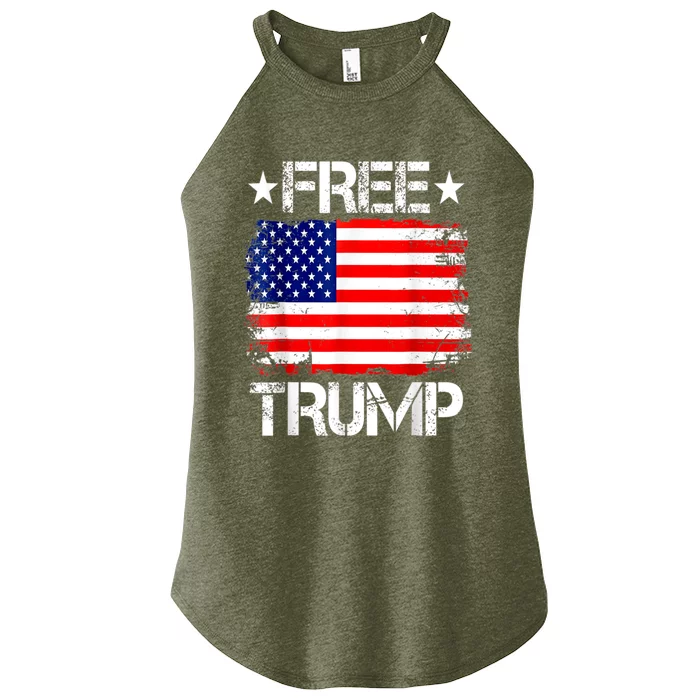 Free Donald Trump Supporters Pro Trump Republican Conservative Women’s Perfect Tri Rocker Tank