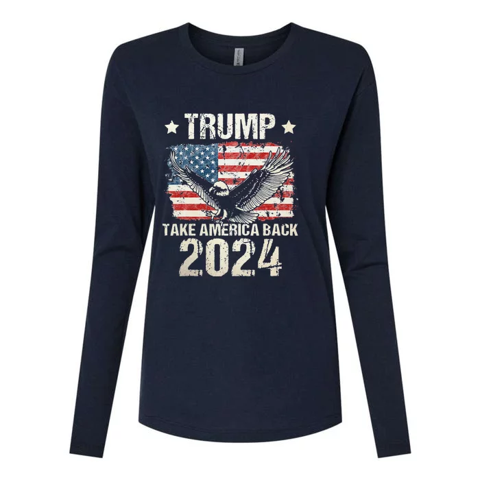 Free Donald Trump Republican Support Womens Cotton Relaxed Long Sleeve T-Shirt