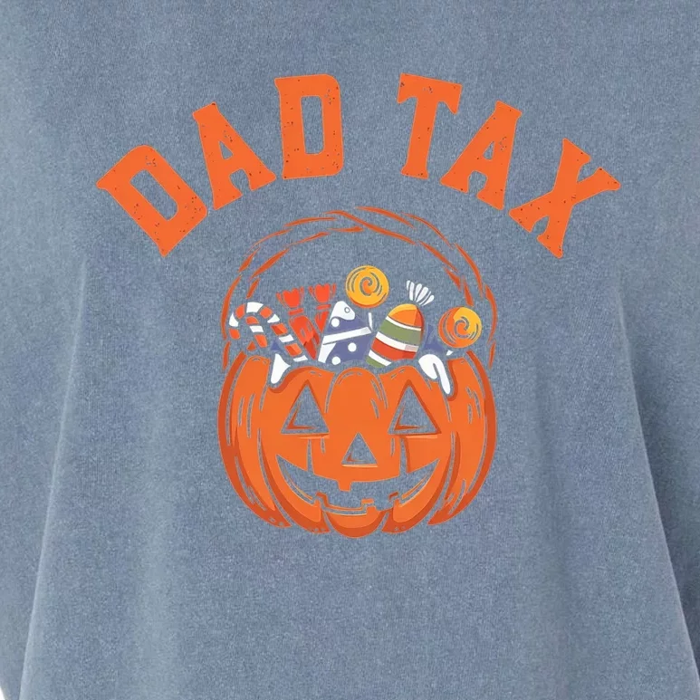 Funny Dad Tax Halloween Halloween Dad Joke Garment-Dyed Women's Muscle Tee