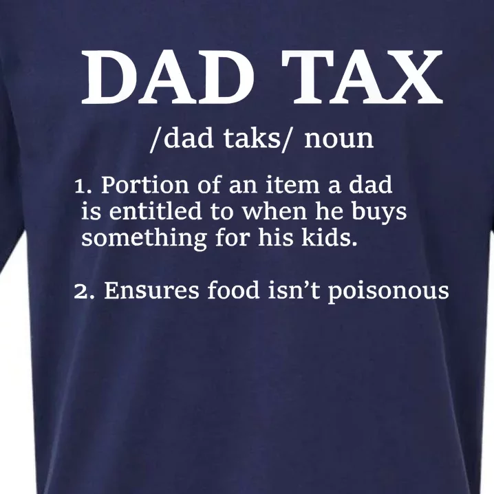 Funny Dad Tax Definition Sueded Cloud Jersey T-Shirt