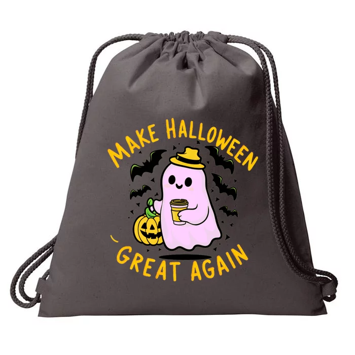 Funny Donald Trump Trumpkin Make Halloween Great Again Gift Drawstring Bag